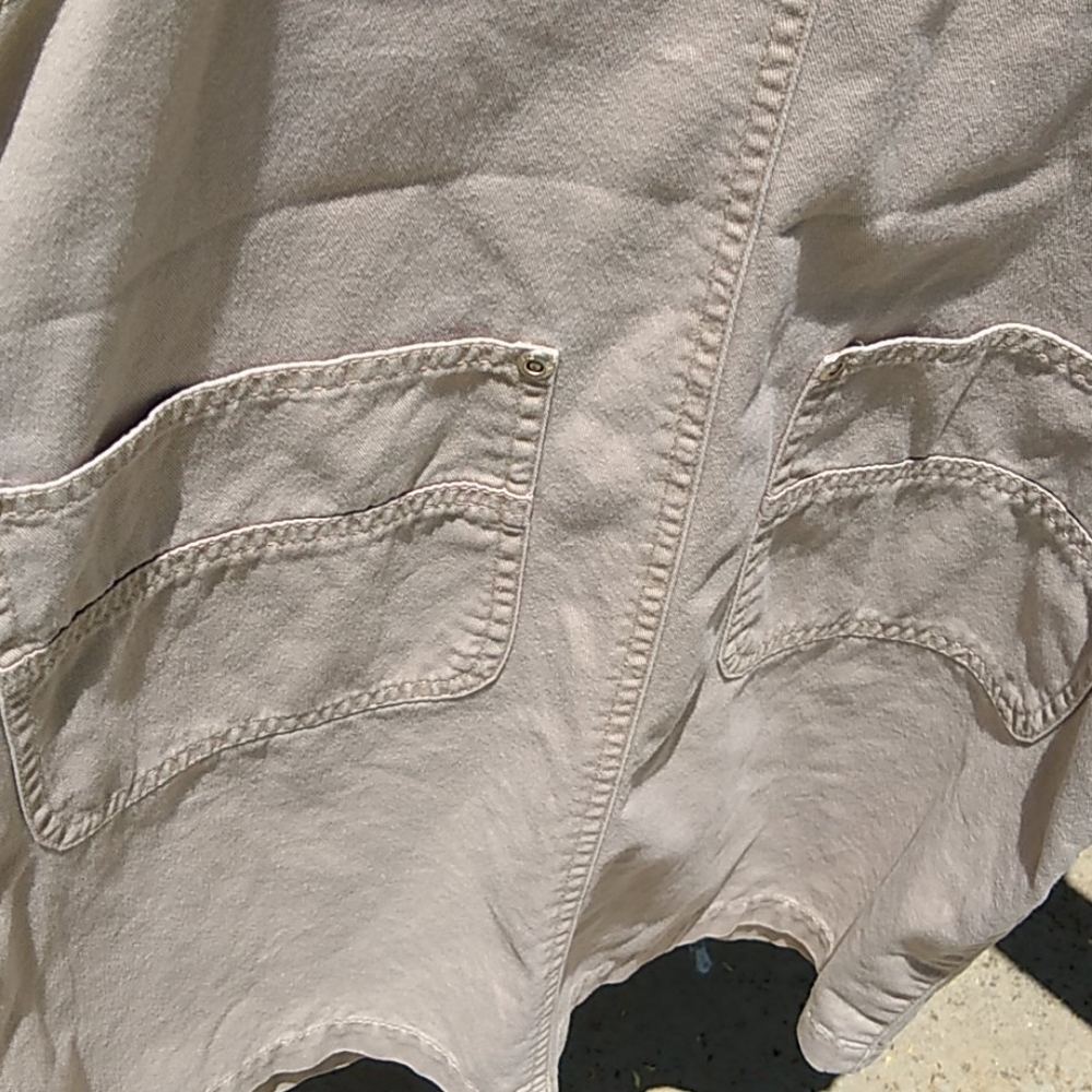 Liz Claiborne Taupe Overall Jumper- Size PM - Picture 4 of 6